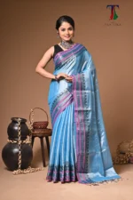 Svarna tissue cotton handloom Saree