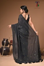 Black diamond Chumki Cotton Saree - Image 8