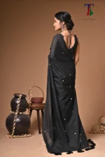Black diamond Chumki Cotton Saree - Image 7