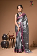 Nandi tissue cotton handloom Saree