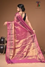 Nila tissue cotton handloom Saree - Image 6