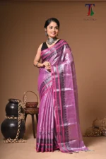 Varna tissue cotton handloom Saree