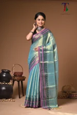 Bohor tissue cotton handloom Saree - Image 2