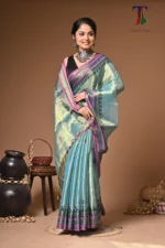 Bohor tissue cotton handloom Saree - Image 4