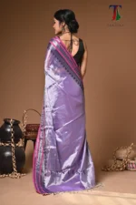 Misti tissue cotton handloom Saree - Image 6