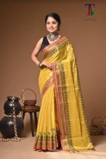Rangila tissue cotton handloom Saree