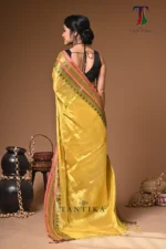 Rangila tissue cotton handloom Saree - Image 6