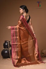 Raha tissue cotton handloom Saree - Image 6