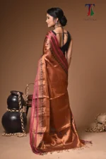 Raha tissue cotton handloom Saree - Image 5