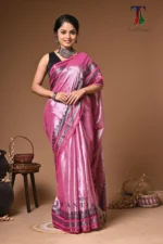 Sundari tissue cotton handloom Saree - Image 3