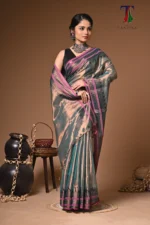 Suti tissue cotton handloom Saree - Image 3