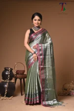 Suti tissue cotton handloom Saree