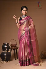 Sancha tissue cotton handloom Saree