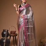 Sanchita tissue cotton handloom Saree