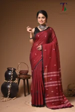 Maharani mull cotton handloom Saree - Image 3