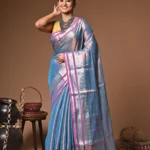 Premika tissue cotton handloom Saree