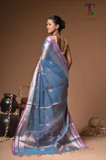 Premika tissue cotton handloom Saree - Image 5