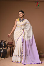 Gajrita mull Cotton handloom Saree