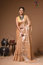 Rohinita tissue cotton handloom Saree - Image 2