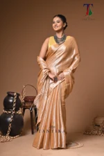 Rohinita tissue cotton handloom Saree - Image 4