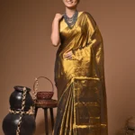 Sahi Gold Tissue Cotton Handloom Saree