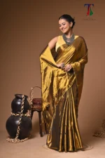 Sahi Gold Tissue Cotton Handloom Saree - Image 4