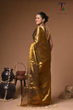 Sahi Gold Tissue Cotton Handloom Saree - Image 5
