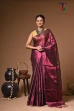 Shana tissue cotton handloom Saree