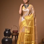 Devyani tissue cotton handloom Saree