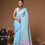 Gajra mull Cotton handloom Saree