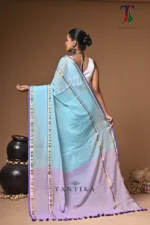 Gajra mull Cotton handloom Saree - Image 6