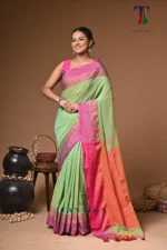Varnika cotton handloom Saree - Image 2