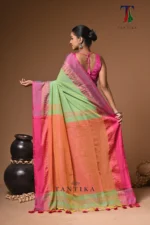 Varnika cotton handloom Saree - Image 6