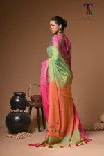 Varnika cotton handloom Saree - Image 5