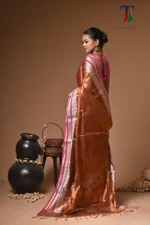 Tamanna tissue cotton handloom Saree - Image 5