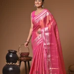 golden rani tissue cotton handloom Saree