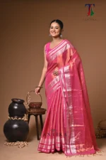 golden rani tissue cotton handloom Saree