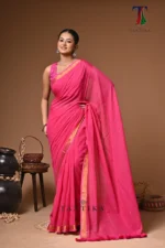 Rani mull Cotton sequence handloom Saree - Image 2