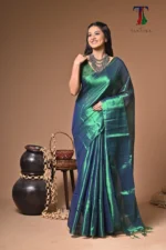 mehbooba tissue cotton handloom Saree