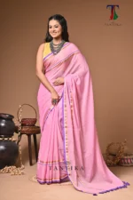 Sunehri mull Cotton handloom Saree