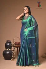 mehbooba tissue cotton handloom Saree - Image 2