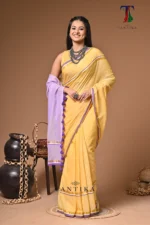 Rangloom mull Cotton handloom Saree - Image 4