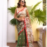 Pure Mull Cotton Butterfly Hand Printed Saree