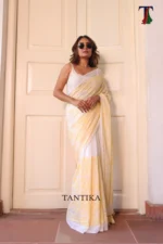 Pure Mull Cotton Chikonkari saree