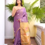 Pure lilen tissue saree