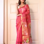 Pure lilen tissue saree