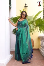 Pure Tissue Gini saree - Image 2