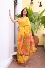 Pure lilen tissue saree - Image 2