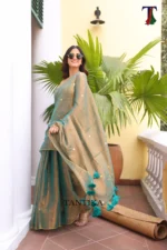 Pure Tissue Gini saree - Image 2