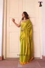 Pure Tissue Gini saree - Image 2